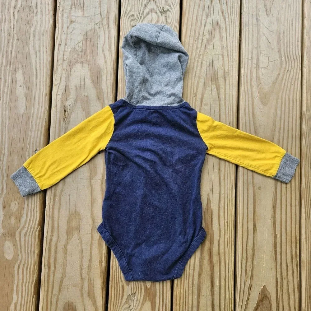Carter's 2-Piece Color-Block Hooded Bodysuit Striped Pants Set 18M